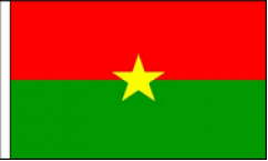 Burkina Faso Table Flags